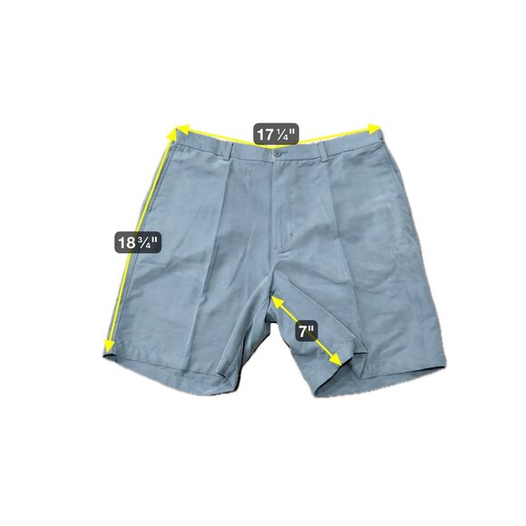 Mens Alfani Blue Dress Shorts Size 38 Flat Front - Picture 6 of 9